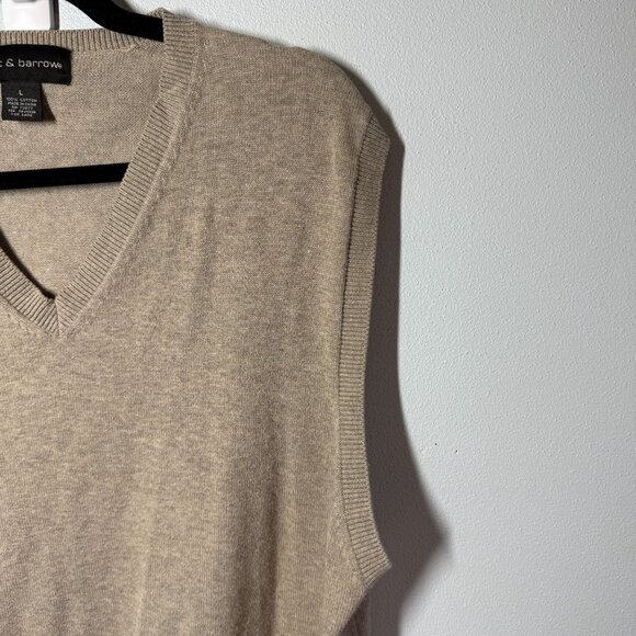 Croft & Barrow Mens Brown Sweater Vest Sz Large 100% Cotton Smart Casual Office - Picture 5 of 9